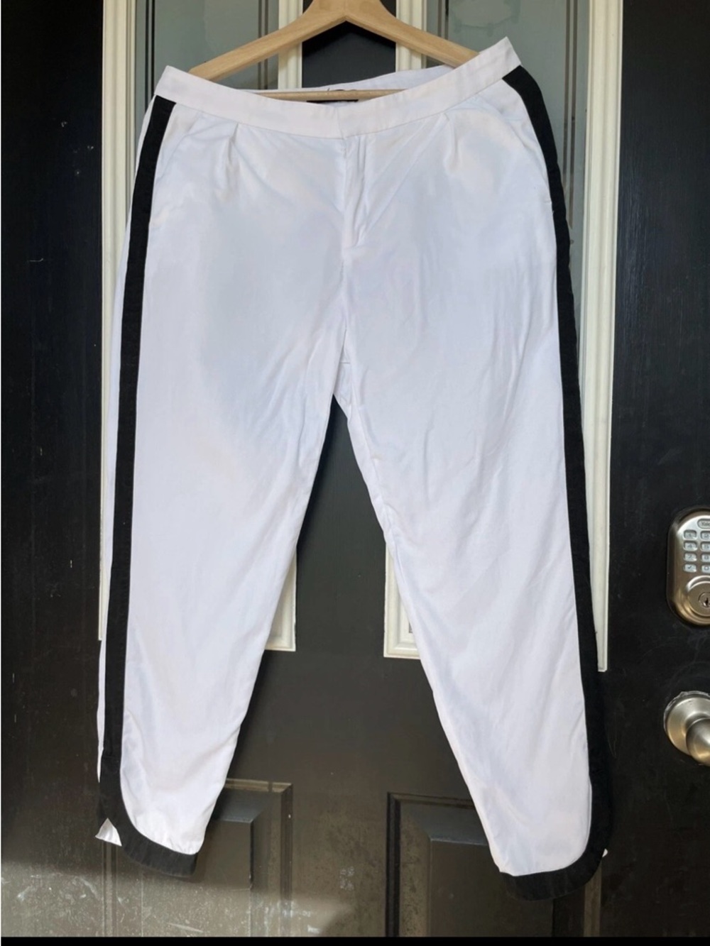 Banana Republic White Tuxedo Pants Size 6